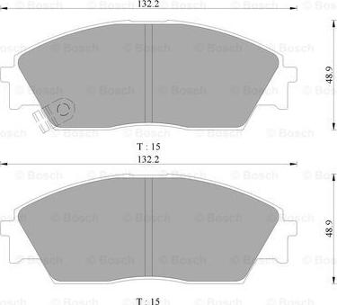 BOSCH 0 986 AB9 248 - Kit de plaquettes de frein, frein à disque cwaw.fr