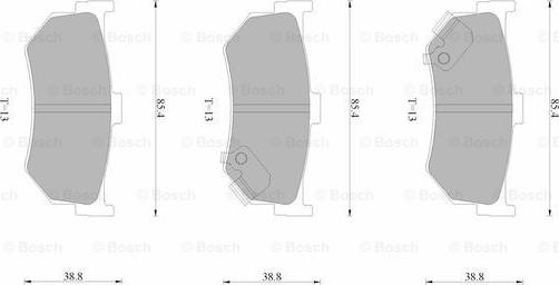 BOSCH 0 986 AB9 254 - Kit de plaquettes de frein, frein à disque cwaw.fr