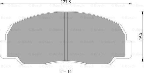 BOSCH 0 986 AB9 206 - Kit de plaquettes de frein, frein à disque cwaw.fr