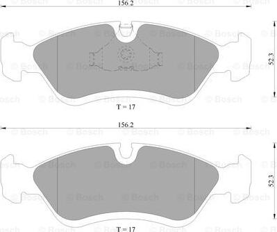 BOSCH 0 986 AB9 202 - Kit de plaquettes de frein, frein à disque cwaw.fr