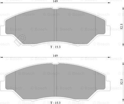 BOSCH 0 986 AB9 285 - Kit de plaquettes de frein, frein à disque cwaw.fr