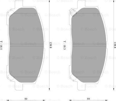 BOSCH 0 986 AB9 281 - Kit de plaquettes de frein, frein à disque cwaw.fr