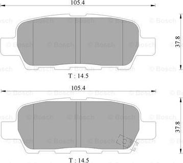 BOSCH 0 986 AB9 283 - Kit de plaquettes de frein, frein à disque cwaw.fr