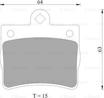 BOSCH 0 986 AB4 991 - Kit de plaquettes de frein, frein à disque cwaw.fr