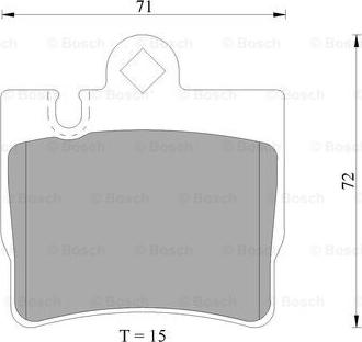 BOSCH 0 986 AB4 984 - Kit de plaquettes de frein, frein à disque cwaw.fr