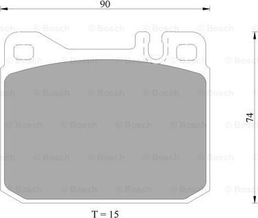 BOSCH 0 986 AB4 988 - Kit de plaquettes de frein, frein à disque cwaw.fr