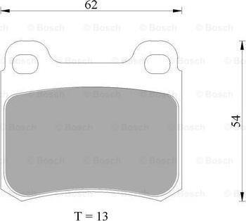 BOSCH 0 986 AB4 975 - Kit de plaquettes de frein, frein à disque cwaw.fr