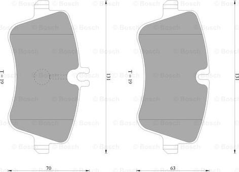 BOSCH 0 986 AB4 977 - Kit de plaquettes de frein, frein à disque cwaw.fr