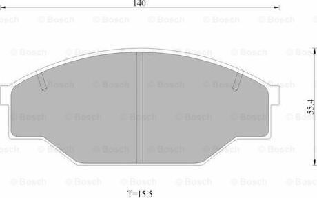 BOSCH 0 986 AB4 499 - Kit de plaquettes de frein, frein à disque cwaw.fr