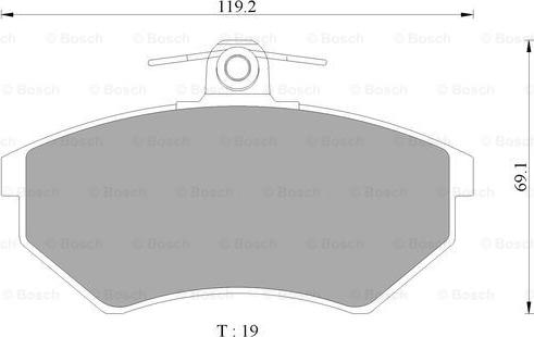 BOSCH 0 986 AB4 445 - Kit de plaquettes de frein, frein à disque cwaw.fr