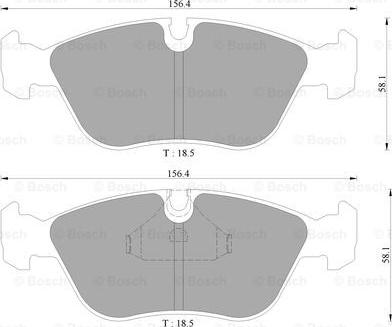 BOSCH 0 986 AB4 441 - Kit de plaquettes de frein, frein à disque cwaw.fr