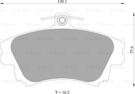 BOSCH 0 986 AB4 465 - Kit de plaquettes de frein, frein à disque cwaw.fr