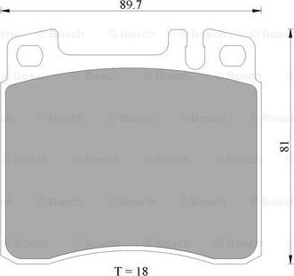 BOSCH 0 986 AB4 439 - Kit de plaquettes de frein, frein à disque cwaw.fr