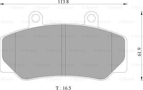 BOSCH 0 986 AB4 434 - Kit de plaquettes de frein, frein à disque cwaw.fr