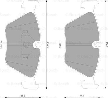 BOSCH 0 986 AB4 429 - Kit de plaquettes de frein, frein à disque cwaw.fr