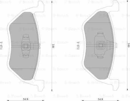 BOSCH 0 986 AB4 592 - Kit de plaquettes de frein, frein à disque cwaw.fr