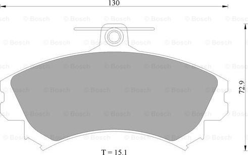 BOSCH 0 986 AB4 551 - Kit de plaquettes de frein, frein à disque cwaw.fr