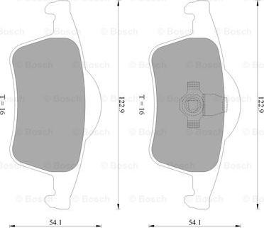 BOSCH 0 986 AB4 565 - Kit de plaquettes de frein, frein à disque cwaw.fr