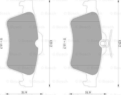 BOSCH 0 986 AB4 583 - Kit de plaquettes de frein, frein à disque cwaw.fr