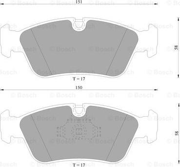 BOSCH 0 986 AB4 694 - Kit de plaquettes de frein, frein à disque cwaw.fr