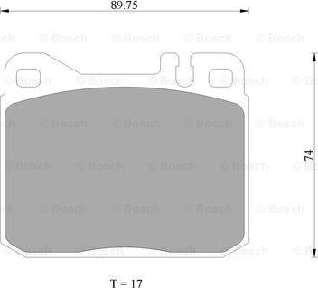 BOSCH 0 986 AB4 687 - Kit de plaquettes de frein, frein à disque cwaw.fr