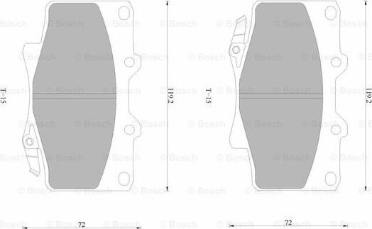 BOSCH 0 986 AB4 396 - Kit de plaquettes de frein, frein à disque cwaw.fr