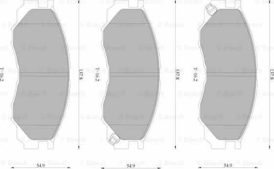 BOSCH 0 986 AB4 397 - Kit de plaquettes de frein, frein à disque cwaw.fr