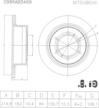 BOSCH 0 986 AB5 469 - Disque de frein cwaw.fr