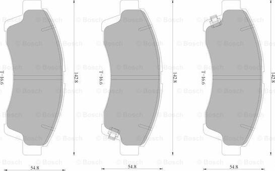 BOSCH 0 986 AB1 965 - Kit de plaquettes de frein, frein à disque cwaw.fr