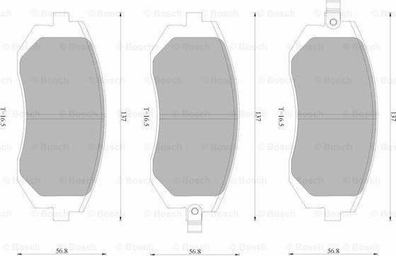 BOSCH 0 986 AB1 961 - Kit de plaquettes de frein, frein à disque cwaw.fr