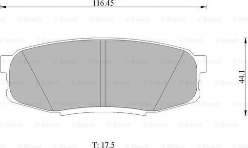 BOSCH 0 986 AB1 494 - Kit de plaquettes de frein, frein à disque cwaw.fr