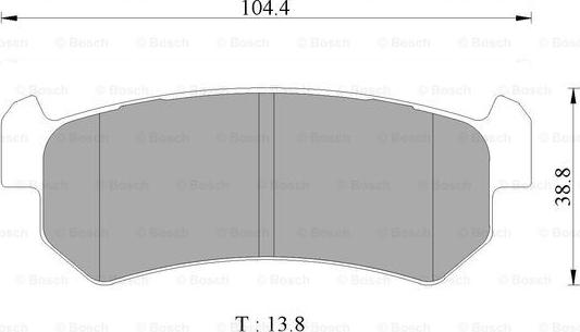 BOSCH 0 986 AB1 442 - Kit de plaquettes de frein, frein à disque cwaw.fr