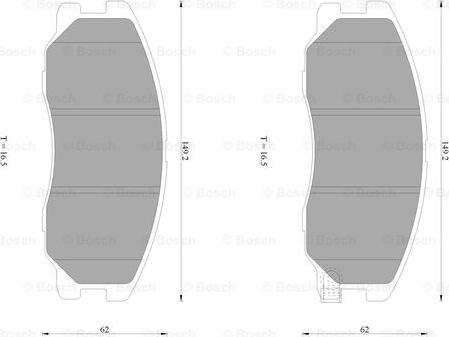 BOSCH 0 986 AB1 469 - Kit de plaquettes de frein, frein à disque cwaw.fr