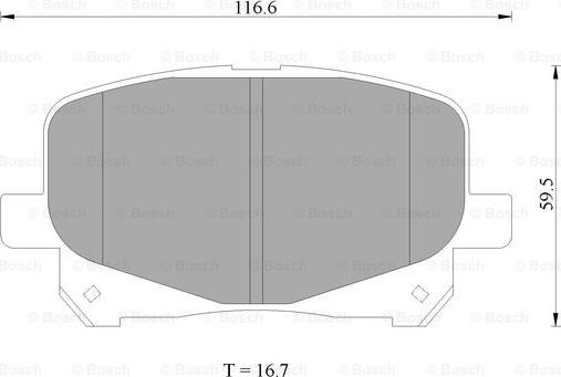 BOSCH 0 986 AB1 409 - Kit de plaquettes de frein, frein à disque cwaw.fr