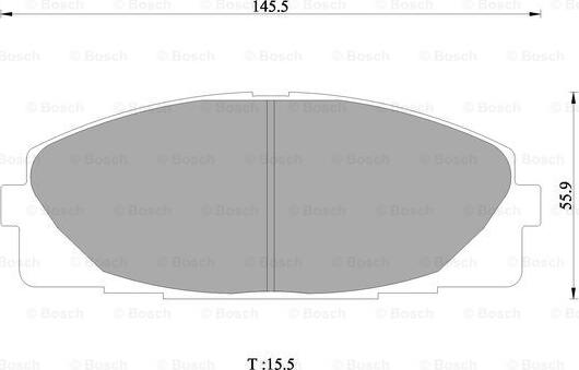 BOSCH 0 986 AB1 419 - Kit de plaquettes de frein, frein à disque cwaw.fr