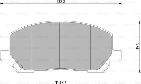 BOSCH 0 986 AB1 411 - Kit de plaquettes de frein, frein à disque cwaw.fr