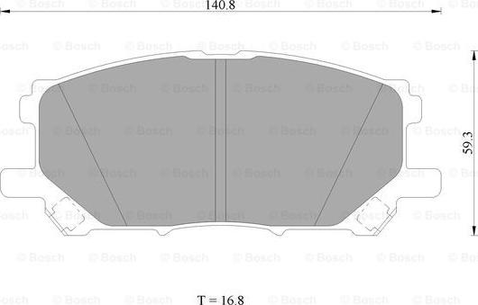 BOSCH 0 986 AB1 413 - Kit de plaquettes de frein, frein à disque cwaw.fr