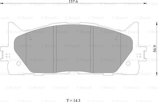 BOSCH 0 986 AB1 420 - Kit de plaquettes de frein, frein à disque cwaw.fr