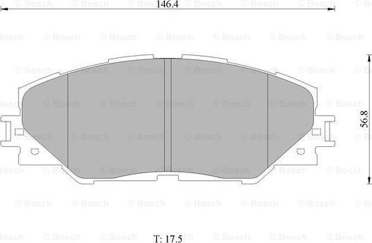 BOSCH 0 986 AB1 422 - Kit de plaquettes de frein, frein à disque cwaw.fr