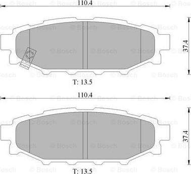 BOSCH 0 986 AB1 474 - Kit de plaquettes de frein, frein à disque cwaw.fr