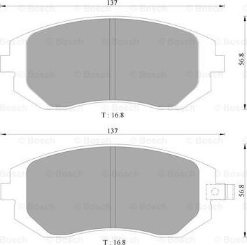 BOSCH 0 986 AB1 476 - Kit de plaquettes de frein, frein à disque cwaw.fr