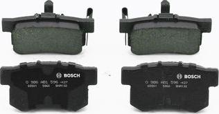 BOSCH 0 986 AB1 596 - Kit de plaquettes de frein, frein à disque cwaw.fr