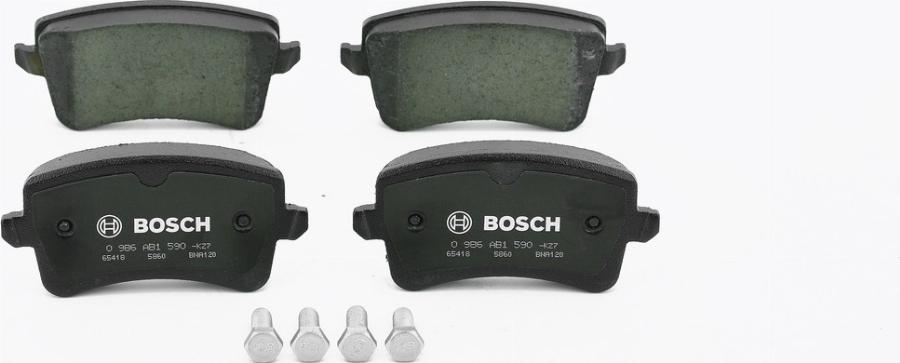 BOSCH 0986AB1590 - Kit de plaquettes de frein, frein à disque cwaw.fr