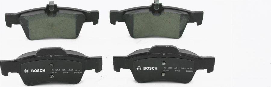 BOSCH 0986AB1649 - Kit de plaquettes de frein, frein à disque cwaw.fr