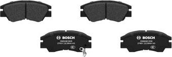 BOSCH 0 986 AB1 608 - Kit de plaquettes de frein, frein à disque cwaw.fr