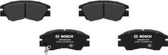 BOSCH 0 986 AB1 608 - Kit de plaquettes de frein, frein à disque cwaw.fr