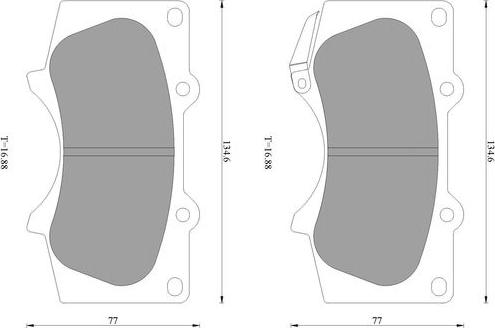 BOSCH 0 986 AB1 675 - Kit de plaquettes de frein, frein à disque cwaw.fr