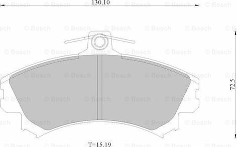 BOSCH 0 986 AB1 673 - Kit de plaquettes de frein, frein à disque cwaw.fr