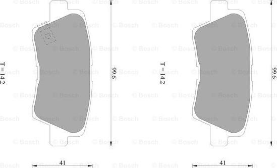 BOSCH 0 986 AB1 040 - Kit de plaquettes de frein, frein à disque cwaw.fr