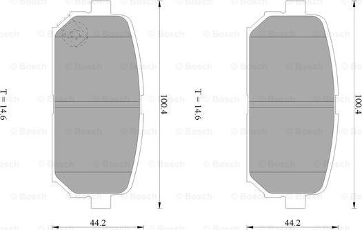 BOSCH 0 986 AB1 059 - Kit de plaquettes de frein, frein à disque cwaw.fr